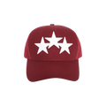 Amiri 3 Star Trucker Hat 'Burgundy' – 652