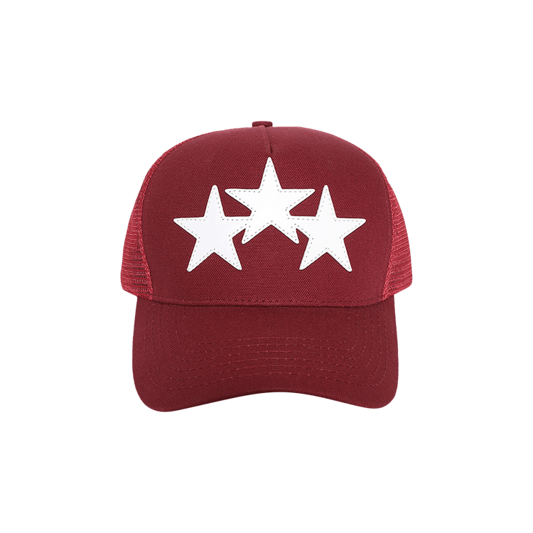 Amiri 3 Star Trucker Hat 'Burgundy' – 652
