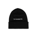 Vetements Logo Beanie 'Black' – UA65HA110B