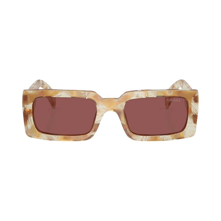 Prada Rectangular Sunglasses — Tan