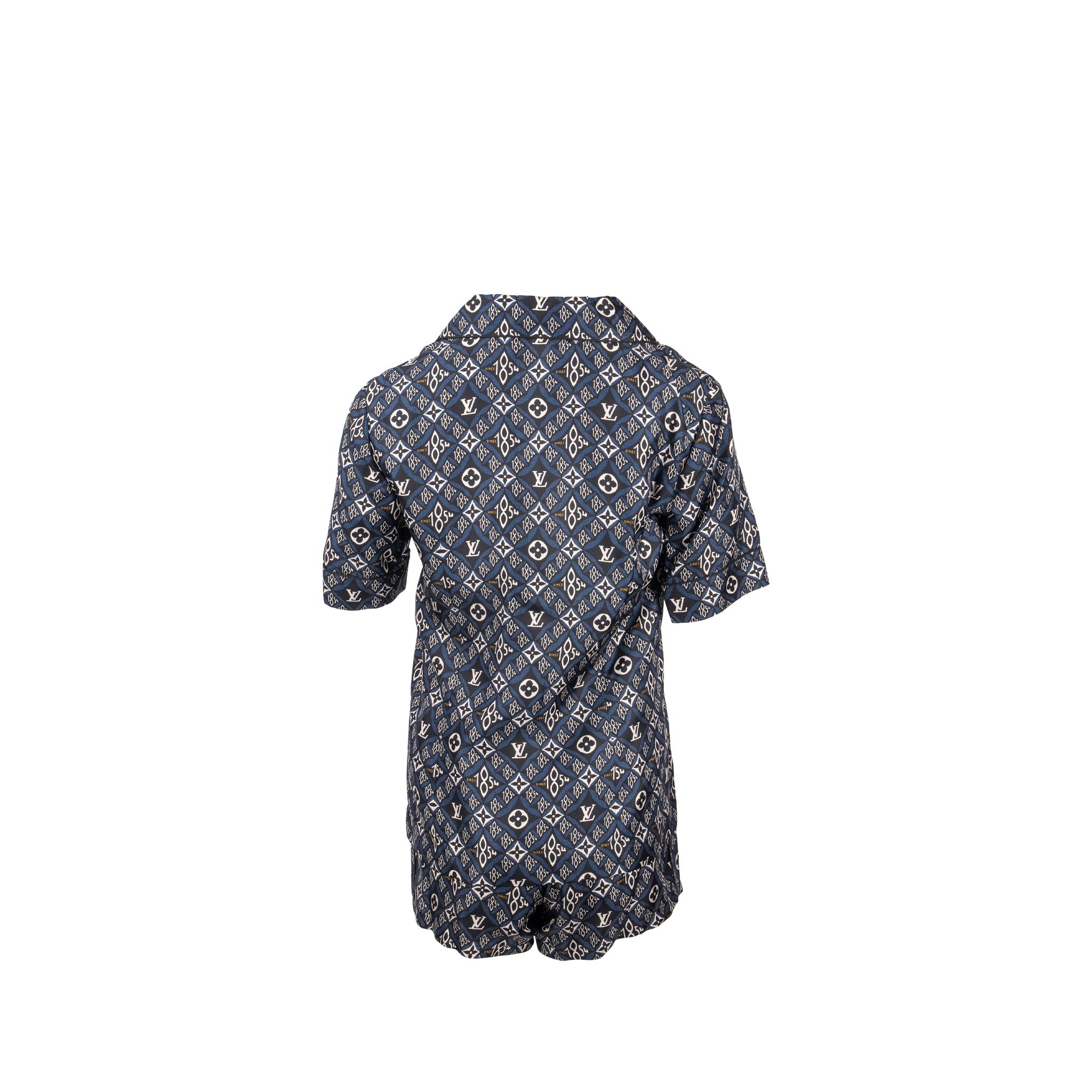 louis-vuitton-size-34-pyjama-shirt-and-shorts-silk-multicoloursell-in-a-set