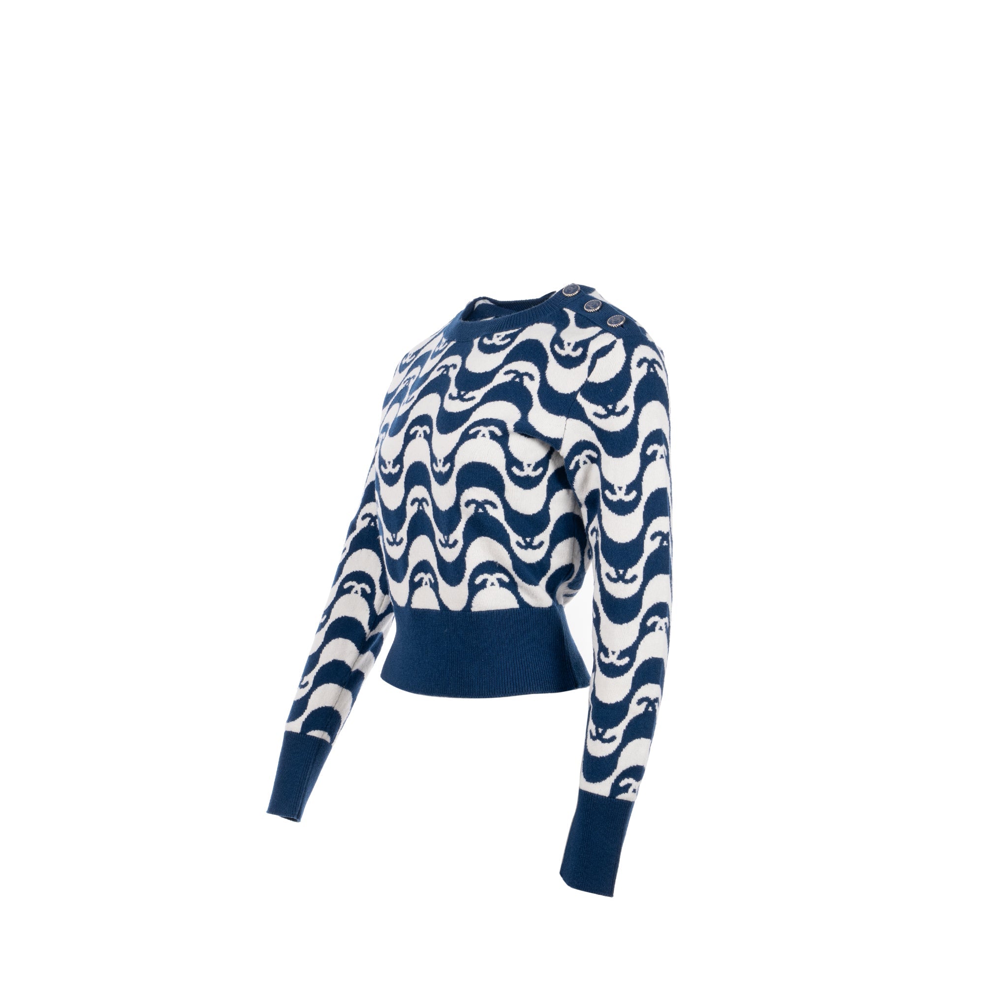 chanel-size-34-cashmere-sweater-blue-white