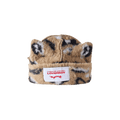 Charles Jeffrey Loverboy Fluffy Chunky Ears Beanie 'Brown Leopard'