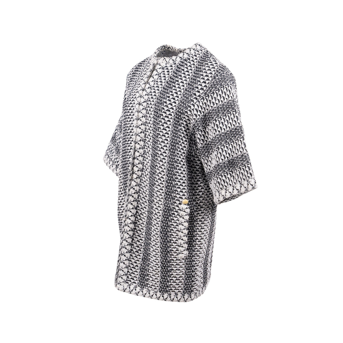 chanel-size-38-tweed-cardigan-coat-nylon-cotton-white-black