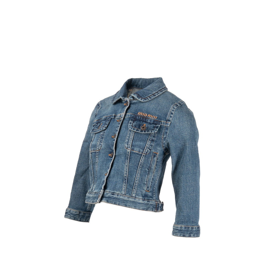 miu-miu-size-40-cropped-stretch-denim-jacket-cotton-navy-blue