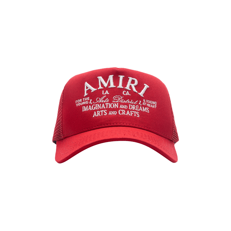 Amiri Arts District Trucker Hat 'Red' – 610