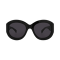Alaïa Oval Sunglasses — Black