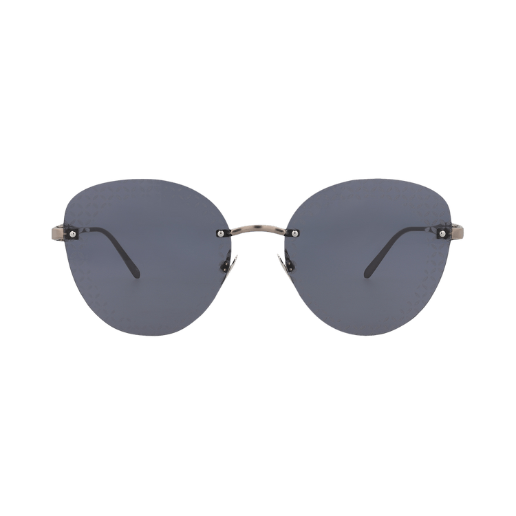 Alaïa Rimless Cat Eye Sunglasses — Blue