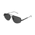 Bottega Veneta Aviator Sunglasses — Black