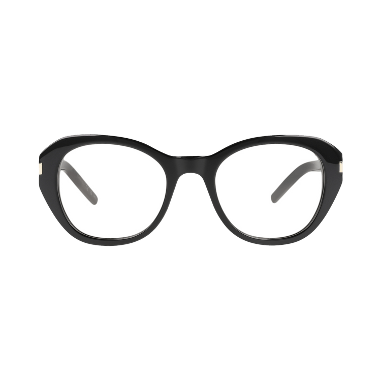 Saint Laurent Round Frame Sunglasses — Black