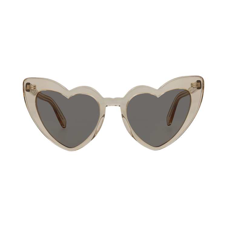 Saint Laurent Heart Sunglasses — Brown – Nude Copper 027