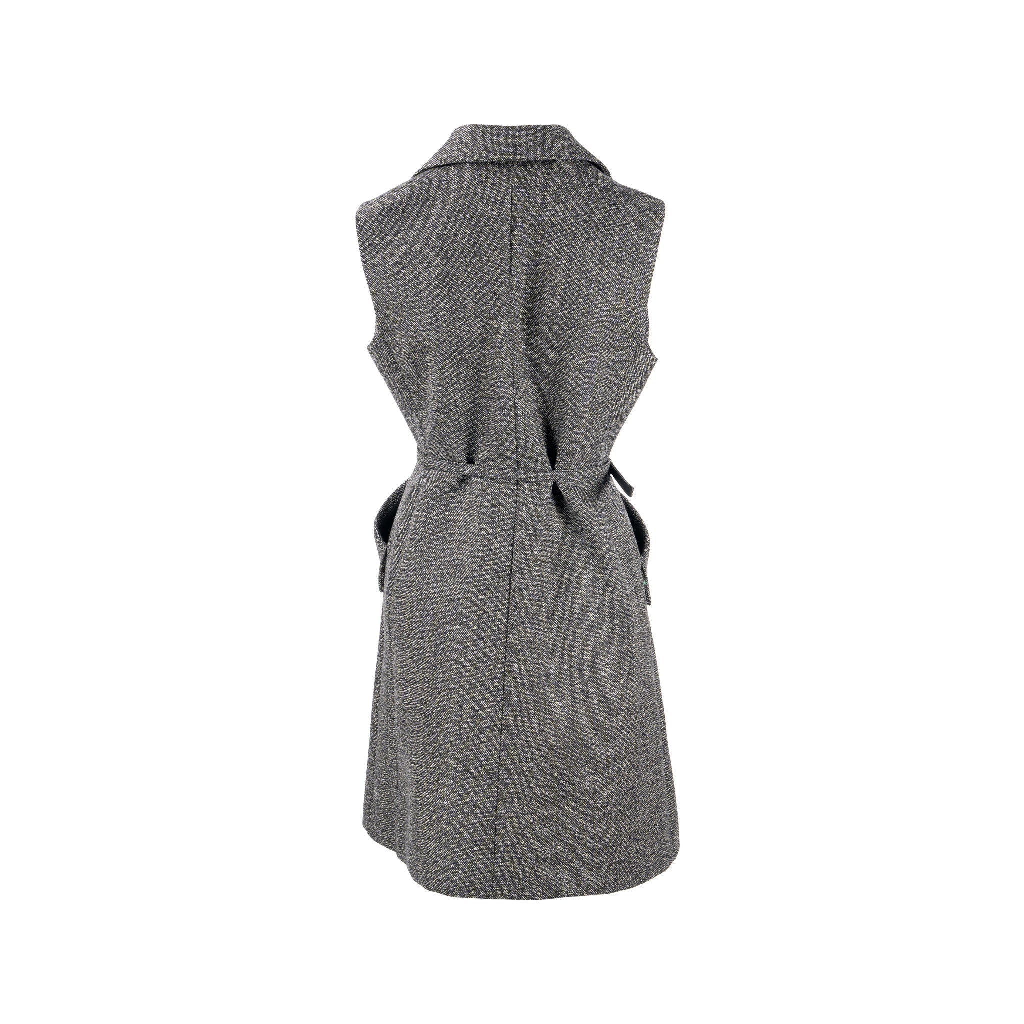 dior-size-40-sleeveless-dress-vest-with-belt-virgin-wool-grey