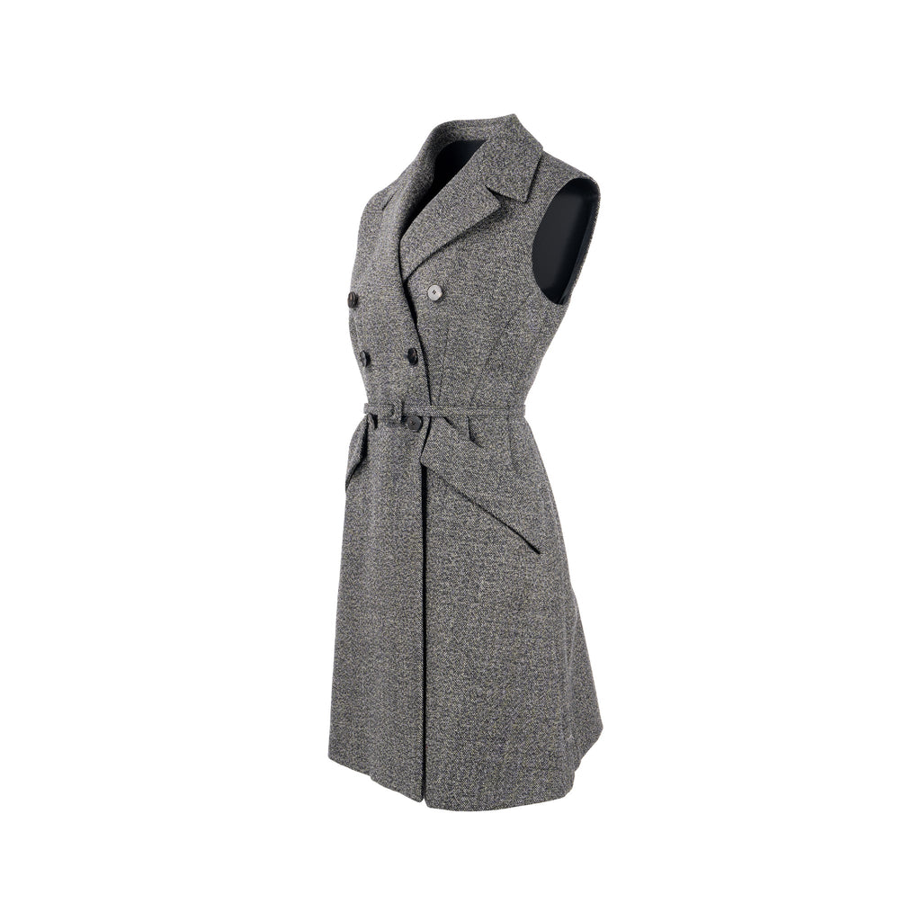 dior-size-40-sleeveless-dress-vest-with-belt-virgin-wool-grey