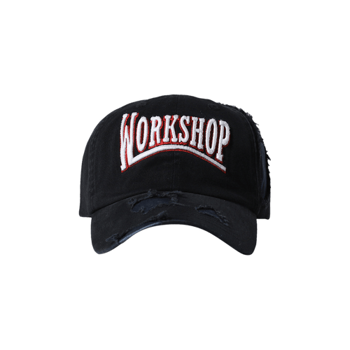 032C Victor Distressed Cap 'Black/Dark Blue'