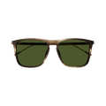 Gucci Square Sunglasses — Brown – Havana Gold Green GG1269S 003