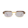 Gucci Rectangular Frame Sunglasses — Brown – Silver GG1480S 002
