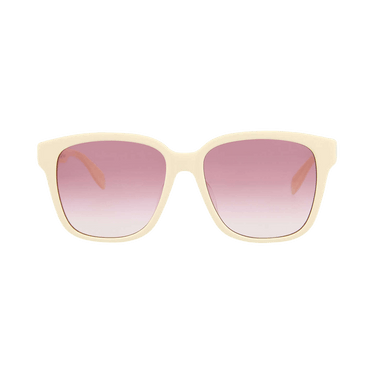 Alexander McQueen Square Sunglasses — White – Pink AM0331SK