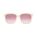 Alexander McQueen Square Sunglasses — White – Pink AM0331SK