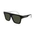 Alexander McQueen Square Sunglasses — Black – Green AM0302S 003