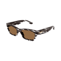 Bottega Veneta Square Sunglasses — Brown – BV1143S 003