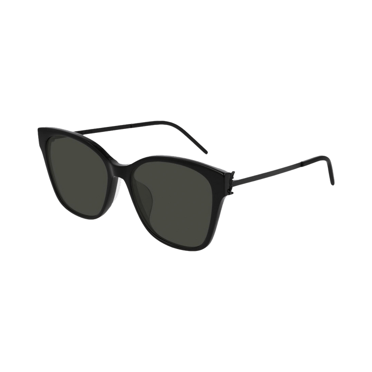 Saint Laurent Square Sunglasses — Black – Trevalie M48S 001