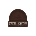 Palace Emotional Studded Beanie 'Brown'