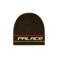 Palace Stripe Nein Cuff Beanie 'Brown'