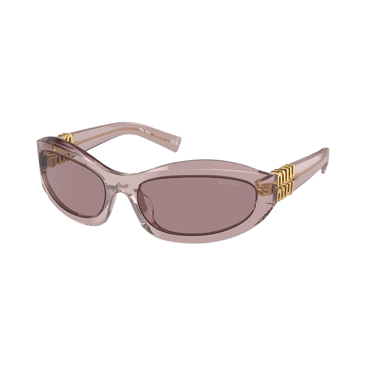 Miu Miu Oval Sunglasses — Brown – MU14ZSF 12W20I
