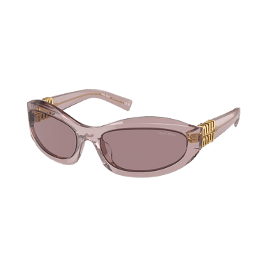 Miu Miu Oval Sunglasses — Brown – MU14ZSF 12W20I