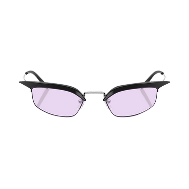 Prada Rectangular Sunglasses — Black – Violet PR B50S TZM40J