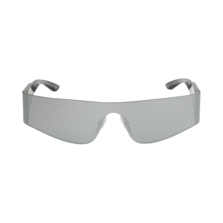 Balenciaga Mono Rectangle Sunglasses — Silver