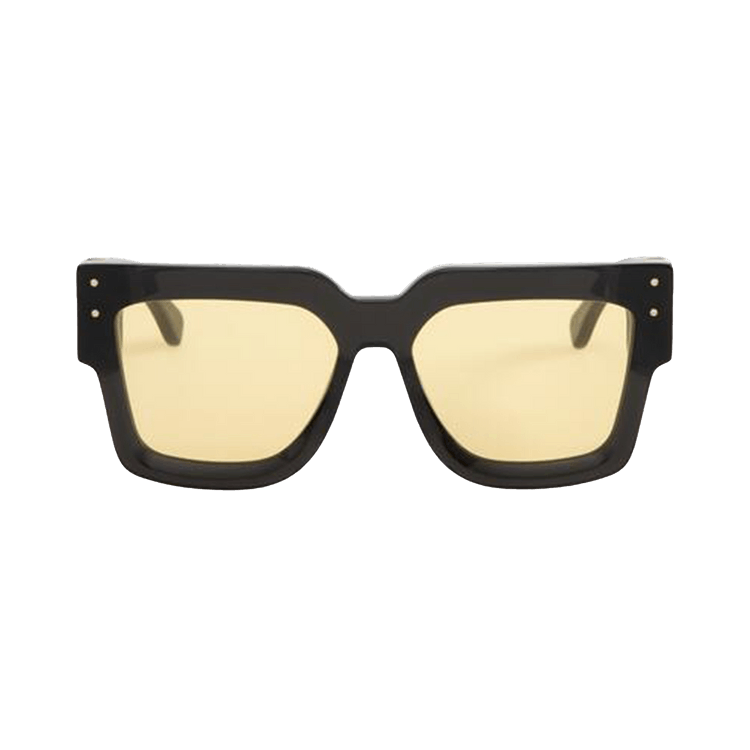 Amiri Jumbo MA Sunglasses — Black – Yellow Bkyw