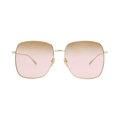 Gucci Square Sunglasses — Gold – Pink GG1031S 005
