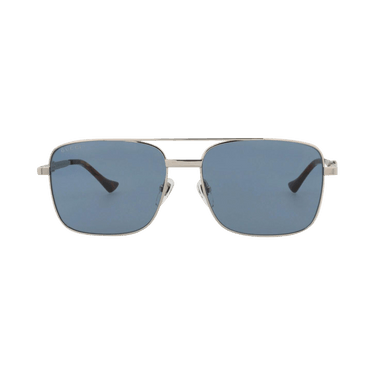 Gucci Square Sunglasses — Silver – Blue GG1441S 003