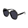 Gucci Oversized Sunglasses — Black – Grey GG1240S