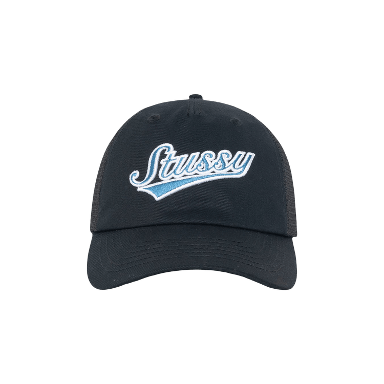 Stussy Low Profile Athletic Trucker Snapback 'Black'