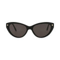Alexander McQueen Cat Eye Sunglasses — Black – Grey AM0189S 001