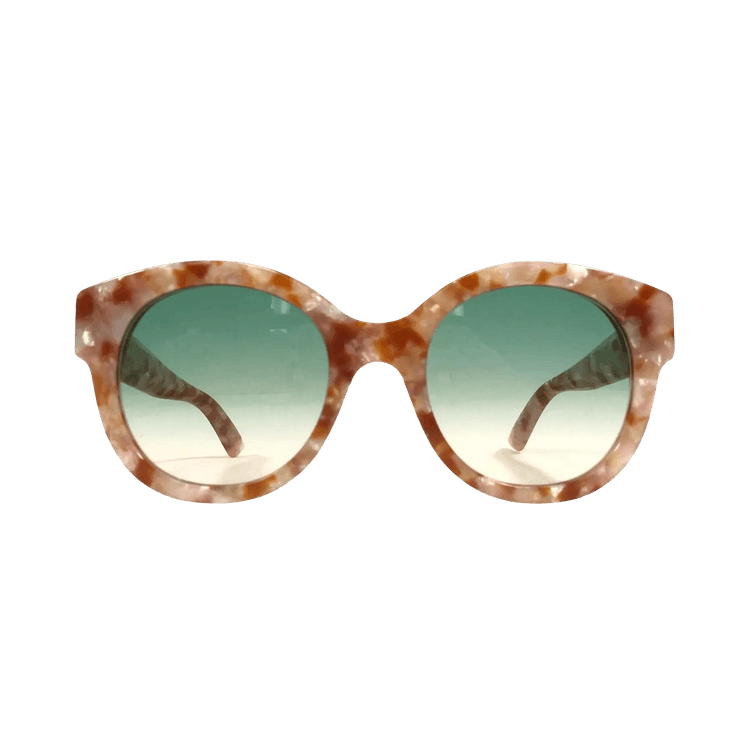 Gucci Round Sunglasses — Tan