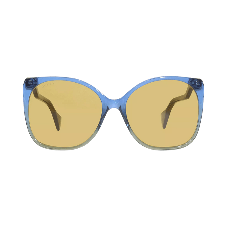 Gucci Square Sunglasses — Blue – Brown GG1010S 003