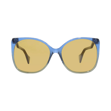 Gucci Square Sunglasses — Blue – Brown GG1010S 003