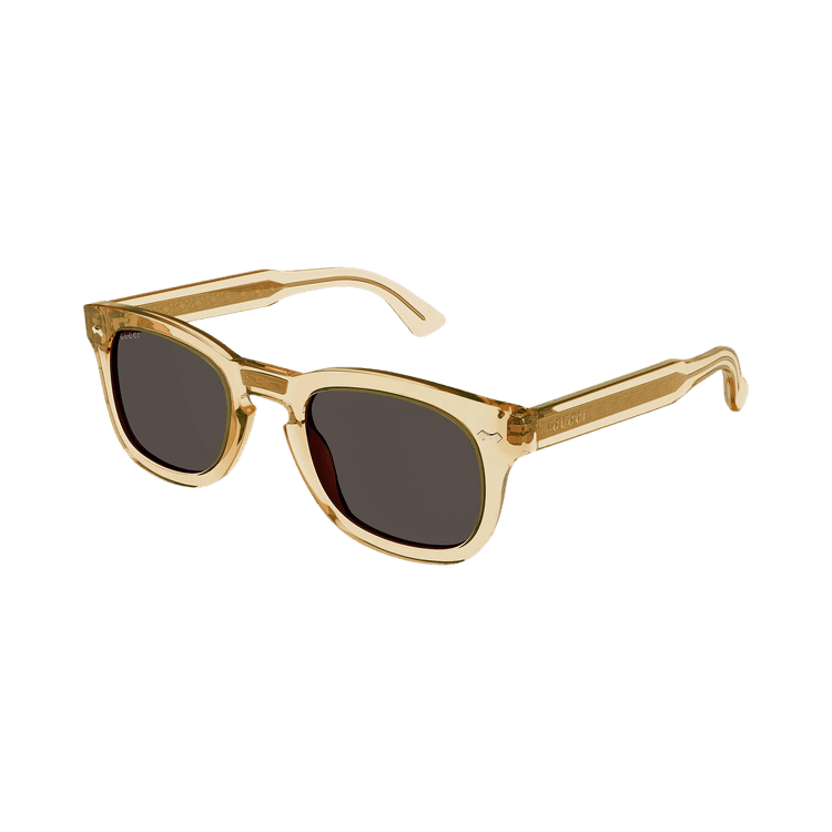 Gucci Square Sunglasses — Brown – Grey GG0182S 006