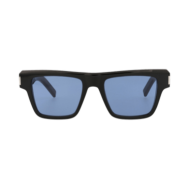 Saint Laurent Square Sunglasses — Black – Trevalie Blue 469 005