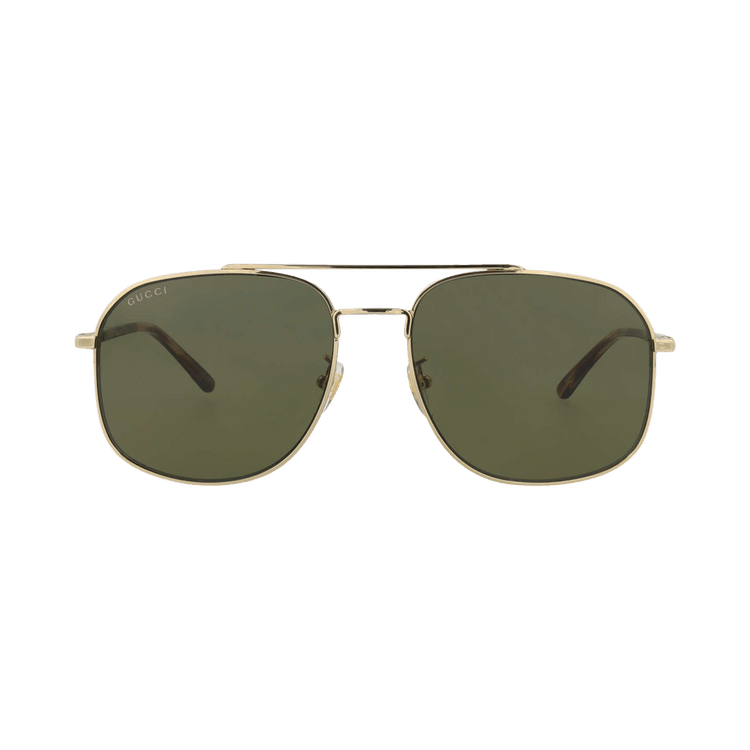 Gucci Aviator Sunglasses — Gold – Havana Green GG1351S 002