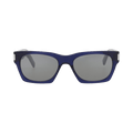 Saint Laurent Square Sunglasses — Blue – Silver 402 015