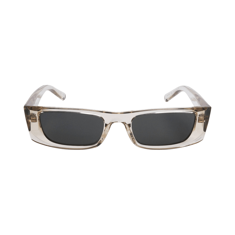 Saint Laurent Square Injection Sunglasses — Tan