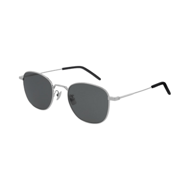 Saint Laurent Round Sunglasses — Silver