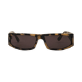 Courrèges Tech Sunglasses — Black – Havana 223ALU001AC0006I005