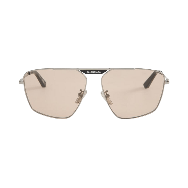 Balenciaga Tag 2.0 Navigator Sunglasses — Brown