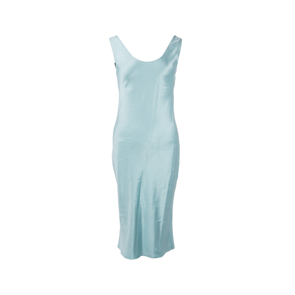 chanel-size-34-23p-satin-midi-dress-silk-turquoise-blue