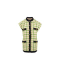 gucci-size-36-tweed-button-vest-jacket-acrylic-wool-cottongreen-multicolour